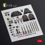 Spitfire TR.9  - interior 3D decals for Airfix kit (1/48) - Image 2