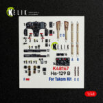 Hs-129 B - interior 3D decals for Takom kit (1/48)