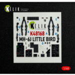 MH-6J Little Bird - interior 3D decals for ICM kit (1/48)