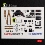 Defiant F1 - interior 3D decals for Trumpeter kit (1/48)