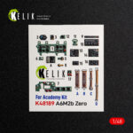 A6M2b Zero - interior 3D decals for Academy kit (1/48)