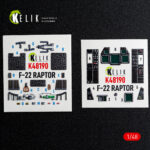 F-22 Raptor - interior 3D decals for Hasegawa kit (1/48)