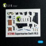 Supermarine Swift FR.5 - interior 3D decals for AirFix kit (1/72)