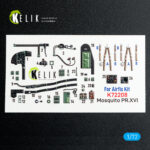 Mosquito PR.XVI - interior 3D decals for Airfix kit (1/72)