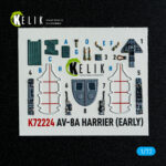 AV-8A Harrier (early) - interior 3D decals for Italeri kit (1/72)