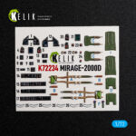 Mirage-2000D  -  interior 3D decals for DreamModel kit (1/72)