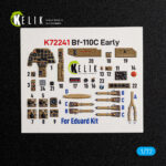 Bf-110C Early -  interior 3D decals for Eduard kit (1/72)