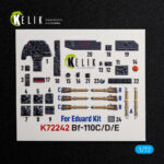Bf-110C/D/E-  interior 3D decals for Eduard kit (1/72)