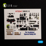 SB2C-5  -  interior 3D decals for Academy/Special Hobby kit (1/72)