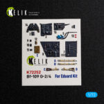 Bf-109 G-2/4  -  interior 3D decals for Eduard kit (1/72)
