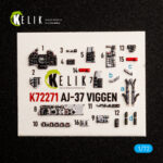 AJ-37 Viggen  -  interior 3D decals for Special Hobby kit (1/72)