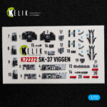 SK-37 Viggen  -  interior 3D decals for Special Hobby kit (1/72)