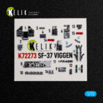 SF-37 Viggen  -  interior 3D decals for Special Hobby kit (1/72)