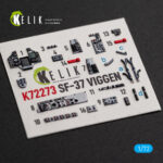 SF-37 Viggen  -  interior 3D decals for Special Hobby kit (1/72) - Image 2