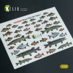 River Fish set Type 1 - 3D Decal for dioramas (1/35) - Image 2