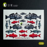 Sea Fish set Type 2 - 3D Decal for dioramas (1/35)