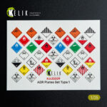 ADR Plates Set Type 1 - Decal for models (1/35)