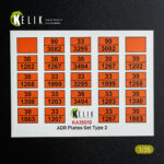 ADR Plates Set Type 2 - Decal for models (1/35)