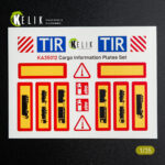 Cargo Information plates set #1 - Decal for models (1/35)