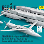 GBU-39 SDB (8 pcs) and BRU-61 (2 pcs) (3D Printed) (1/32) - Image 2
