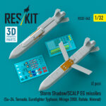 Storm Shadow/SCALP EG missiles (2 pcs) (Su-24, Tornado, Eurofighter Typhoon, Mirage 2000, Rafale, Nimrod) (3D Printed) (1/32)