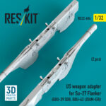 US weapon adapter for Su-27 Flanker (2 pcs) (GBU-39 SDB, GBU-62 (JDAM-ER)) (3D Printed) (1/32) - Image 3