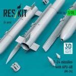 S-24 missiles with APU-68 (4 pcs) (Mi-24) (3D Printed) (1/35) - Image 3