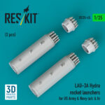 LAU-3A Hydra rocket launchers for US Army & Navy (a/c & h) (2pcs) (3D Printed) (1/35) - Image 2
