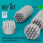 LAU-3A Hydra rocket launchers for US Army & Navy (a/c & h) (2pcs) (3D Printed) (1/35) - Image 3