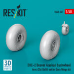 DHC-2 Beaver Alaskan bushwheel tires (35x15x10) set for Dora Wings kit (3D Printed) (1/48)