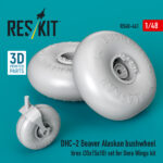 DHC-2 Beaver Alaskan bushwheel tires (35x15x10) set for Dora Wings kit (3D Printed) (1/48) - Image 2