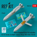 Storm Shadow/SCALP EG missiles (2 pcs) (Su-24, Tornado, Eurofighter Typhoon, Mirage 2000, Rafale, Nimrod) (3D Printed) (1/48)