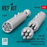 LAU-68, LAU-68D/A, LAU-131/A Hydra rocket launchers for US Army & Navy, Ukrainian AF (a/c & h) (2pcs) (3D Printed) (1/48) - Image 2