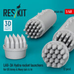 LAU-3A Hydra rocket launchers for US Army & Navy (a/c & h) (2pcs) (3D Printed) (1/48) - Image 3