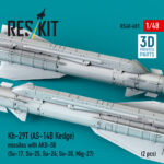 Kh-29T (AS-14B Kedge) missiles with AKU-58 (2 pcs) (3D Printed) (1/48) - Image 3