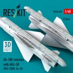 Kh-58U missiles with AKU-58 (2 pcs) (3D Printed) (1/48) - Image 3