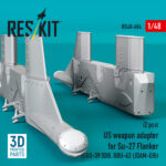 US weapon adapter for Su-27 Flanker (2 pcs) (GBU-39 SDB, GBU-62 (JDAM-ER)) (3D Printed) (1/48) - Image 2