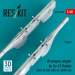 US weapon adapter for Su-27 Flanker (2 pcs) (GBU-39 SDB, GBU-62 (JDAM-ER)) (3D Printed) (1/48) - Image 3