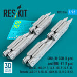 GBU-39 SDB (8 pcs) and BRU-61 (2 pcs) (3D Printed) (1/72)