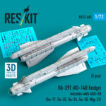 Kh-29T (AS-14B Kedge) missiles with AKU-58 (2 pcs) (3D Printed) (1/72)