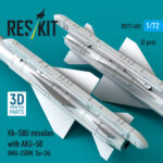 Kh-58U missiles with AKU-58 (2 pcs) (3D Printed) (1/72) - Image 3