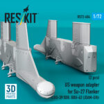 US weapon adapter for Su-27 Flanker (2 pcs) (GBU-39 SDB, GBU-62 (JDAM-ER)) (3D Printed) (1/72) - Image 2