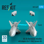 AS.34 Kormoran missiles with adapters (2 pcs) (for F-104G, Tornado IDS) (3D Printed) (1/72) - Image 2