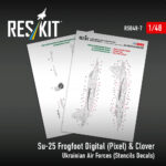 Su-25 Frogfoot Digital (Pixel) & Clover Ukrainian Air Forces (Stencils Decals)(1/48) - Image 2