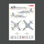 Su-25 Frogfoot LIGHT Digital (Pixel) (BLUE 19, 20, 32, 36) Ukrainian Air Forces (Main Decals with Stencils) (1/48) - Image 2