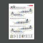 Su-25 Frogfoot DARK Digital (Pixel) (BLUE 09, 15, 17, 21, 29, 30, 31, 37, 39, 46, 49) Ukrainian Air Forces (Main Decals with Stencils)(1/48) - Image 2