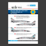 MiG-25PDS "Foxbat" (Red 17, Red 87, Red 89) Ukrainian Air Forces (Decals with Stencils) (1/72) - Image 2