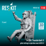A-10A Thunderbolt II pilot sitting in ejection seat ACES II (1 pcs) (3D Printed) (1/48) - Image 3
