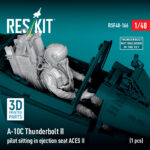 A-10C Thunderbolt II pilot sitting in ejection seat ACES II (1 pcs) (3D Printed) (1/48) - Image 2