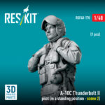 A-10C Thunderbolt II pilot (in a standing position - scene 2) (1 pcs) (3D Printed) (1/48) - Image 3